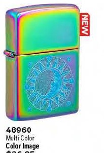 Zippo Sun Design Multi Color Lighter