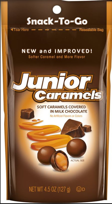 Tootsie Roll Junior Caramels 4.5 oz bag of soft bite-size caramel candies