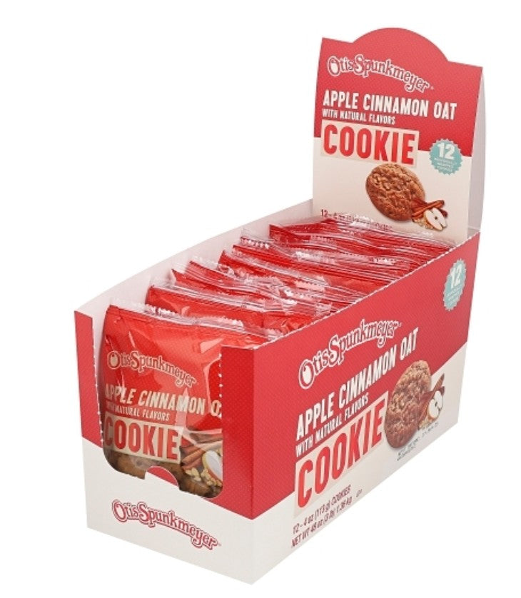 Otis Spunkmeyer Cookies Apple Cinnamon Oat Individually Wrapped 4 oz 12ct
