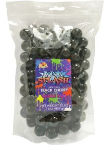 Albert's Colorsplash Black Cherry Flavored Gumballs, 2 lb unit, colorful assorted gumballs