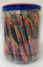 Atkinson Rainbow Sticks fruit-flavored hard candy jar with 52 colorful assorted candy sticks
