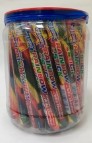 Atkinson Rainbow Sticks fruit-flavored hard candy jar with 52 colorful assorted candy sticks