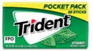 Trident Pocket Pack Spear 28pc Boxes 06ct
