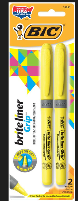 BIC Hi Liter Briteliner Peg Bag Card