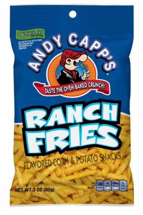 Andy Capp's Ranch Fries Snacks 12-Count Wholesale Boxes