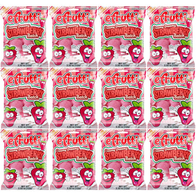 eFrutti Gummi Candy 3.5oz Bags Creamy Dreamy Strawberry Batch (Pack of 12)