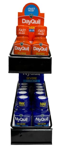 Dayquil Nyquil Shot W/ rack Counter Displays 16ct