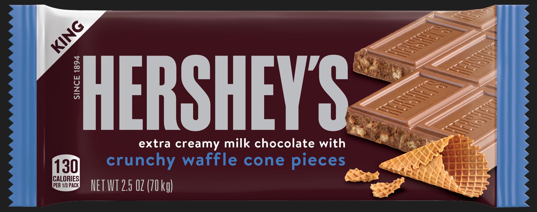 Hershey's King Size Extra Creamy Waf Cone Boxes 18ct