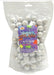 Color Splash! Tutti Frutti Gumballs in a 2 lb silver sleeve, featuring colorful assorted fruit-flavored gumballs
