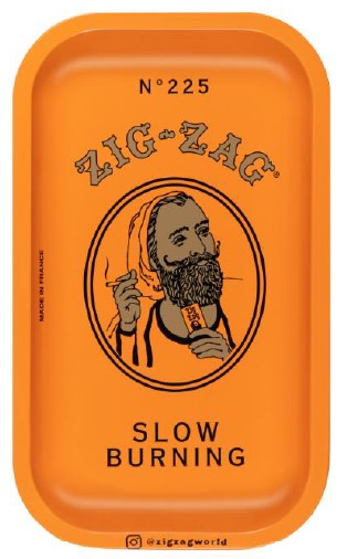 Zig Zag Rolling Tray Single-Serve Orange