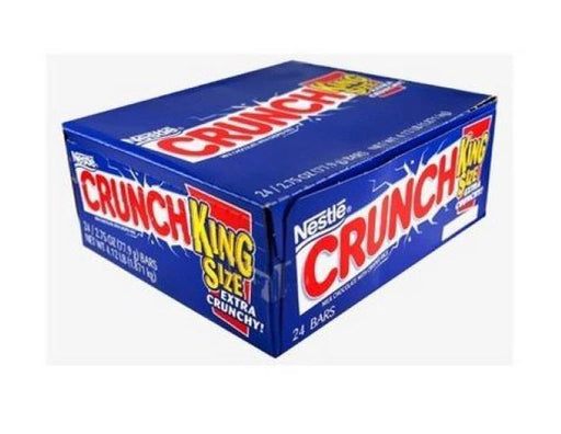 Nestlé Crunch King Size Chocolate Bar 18-count box front packaging