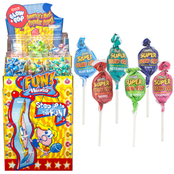 Charms Funhouse Super Blowpop Shipper Floor Shippers 432ct