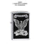 Zippo Eagle Hi Chrome Lighter single unit front packaging