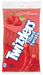 Twizzlers Filled Twists strawberry-filled licorice candy in a 7 oz peg bag