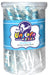 Adams & Brooks Mini Unicorn Pops light blue and white blueberry-flavored lollipops, 24ct tub