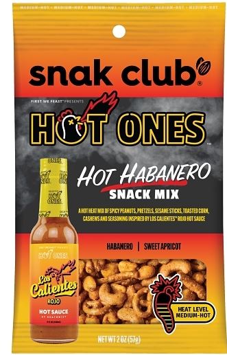 Snak Club Hotones Habanero 2 Snack Mix 12ct