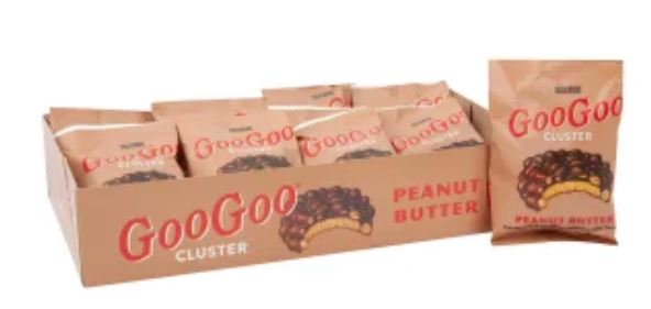 Goo Goo Cluster Peanut Butter candy bar, 1.75 oz, milk chocolate with peanut butter and caramel filling