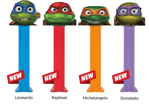 PEZ TEENAGE MUTANT NINJA TURTLES BLISTER Case of 3