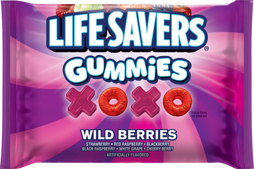 Life Savers Gummies King Size Bag filled with assorted fruit-flavored gummy candies