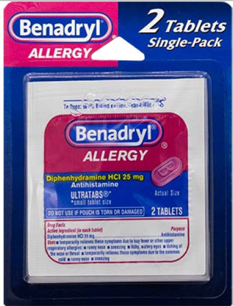 Benadryl Allergy Sleeves 12ct
