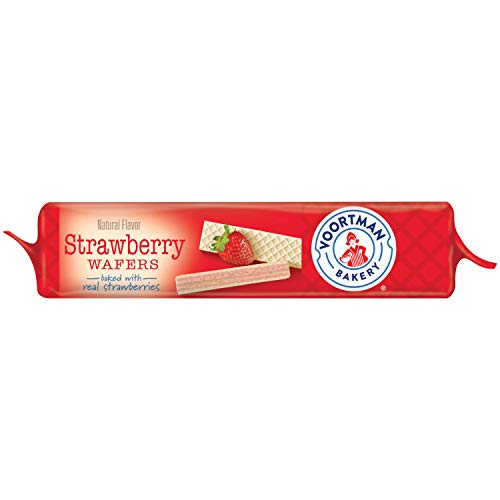 Voortman Strawbr Wafers 10ct 9 Per Box