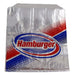 Brown Paper Goods laminated foil hamburger bags with heat-retention lining, 1000ct, for foodservice and concession use