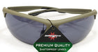 Sport wrap sunglasses with wraparound athletic frame, pre-priced at $21.99, 4ct retail packaging