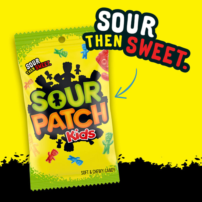 Sour Patch Kids Chewy Candy 8oz 12-Pack Peg Bags Wholesale