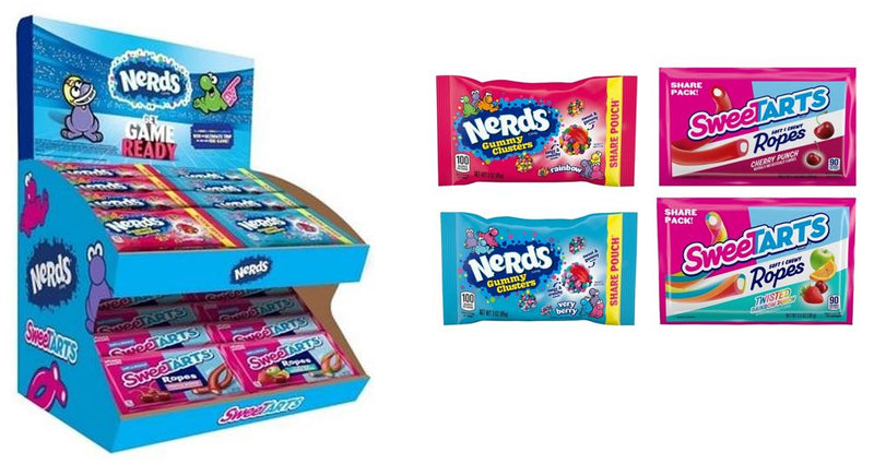 Nerds Sweetarts King Size Display Unit Counter 48ct