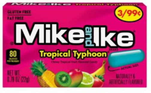 Mike & Ike Tropical Typhoon Pre Price 3/ 99 Boxes 24ct