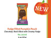 Palmer Fudge Pumpkins 2 oz pouch with 18 individually wrapped fudge chocolate pumpkin-shaped candies