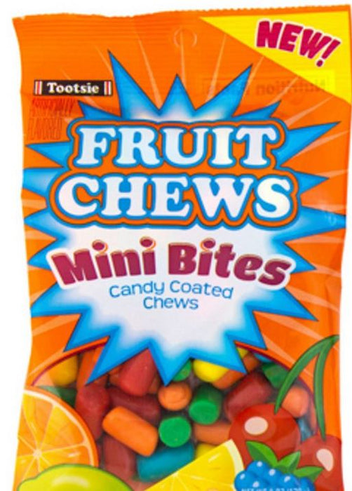 Tootsie Fruit Chews Mini Bits Peg Bag 7.3 oz