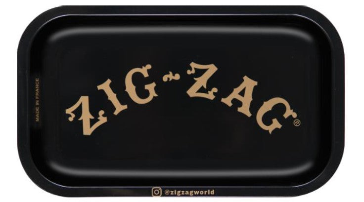Zig Zag Rolling Tray Black Single-Serve
