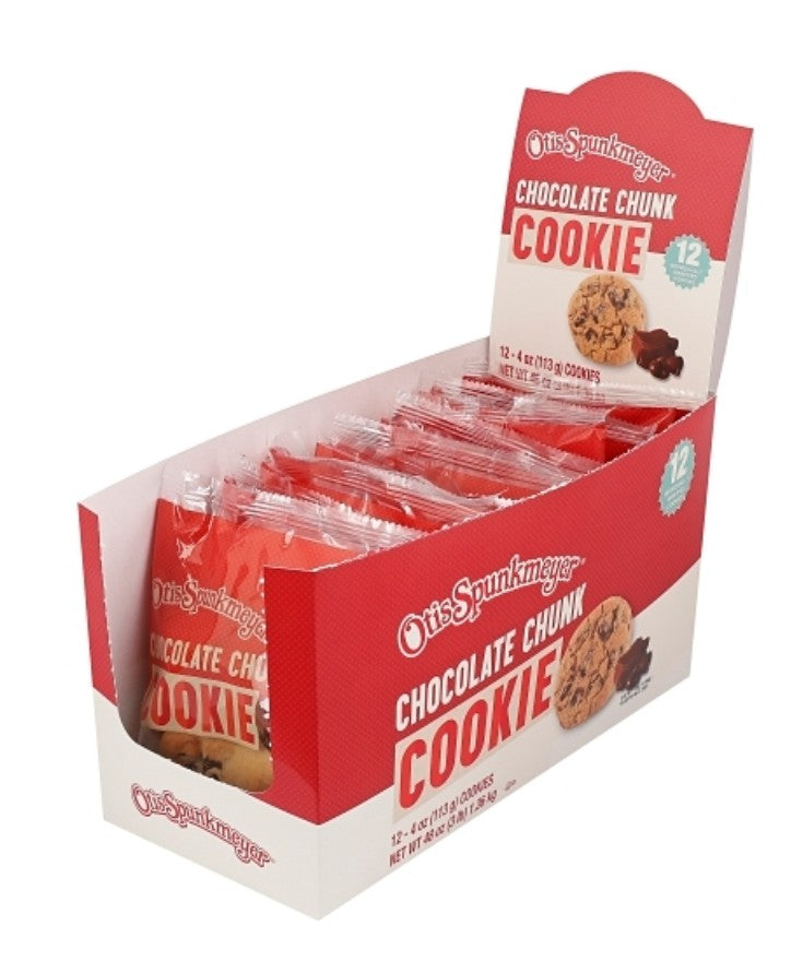 Otis Spunkmeyer Cookies Chocolate Chunk Individually Wrapped 4 oz 12ct