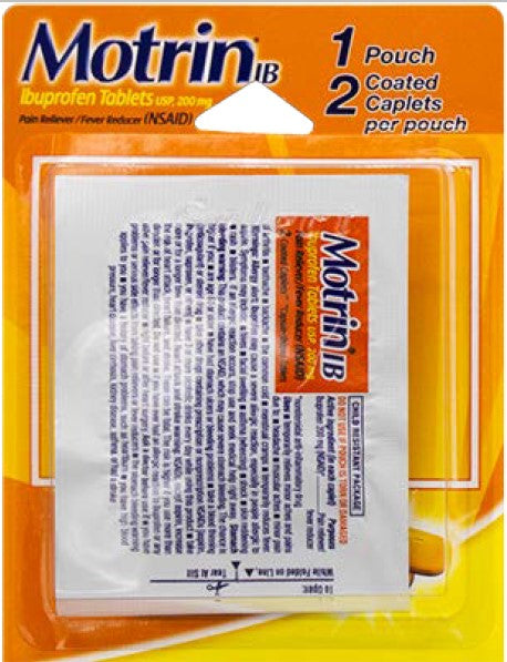 Motrin Ib Caplets Sleeves 12ct