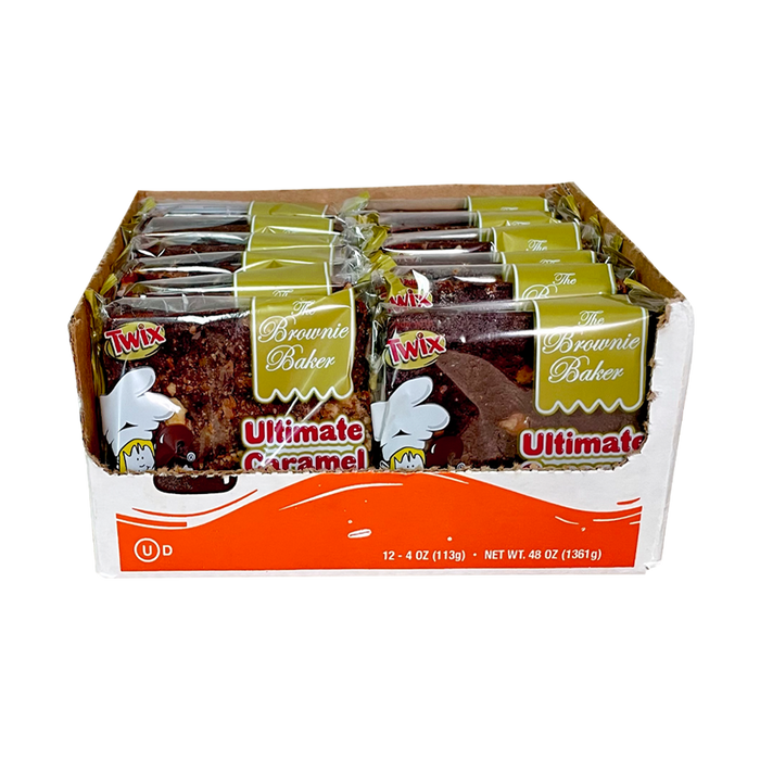 The Brownie Baker Caramel Twix Brownies 12-Pack Wholesale