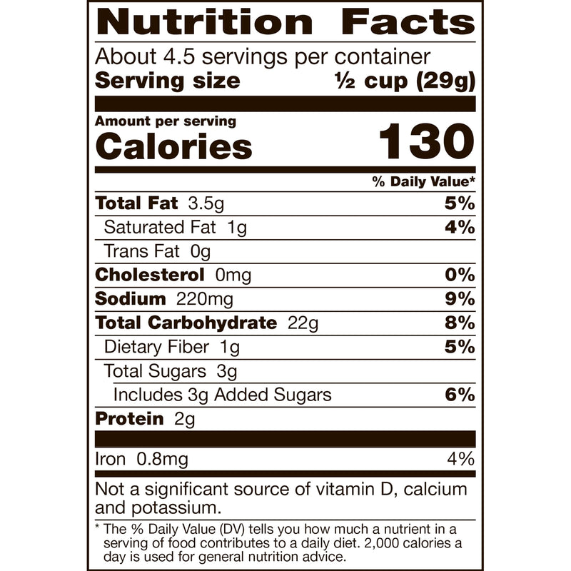 Chex Mix Savory Honey BBQ Snack Mix, Sweet & Smoky Crunch, 4.5 OZ (Pack of 8)