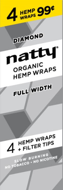 Natty Hemp Wrap Diamond 4/ 99 Packs 60ct