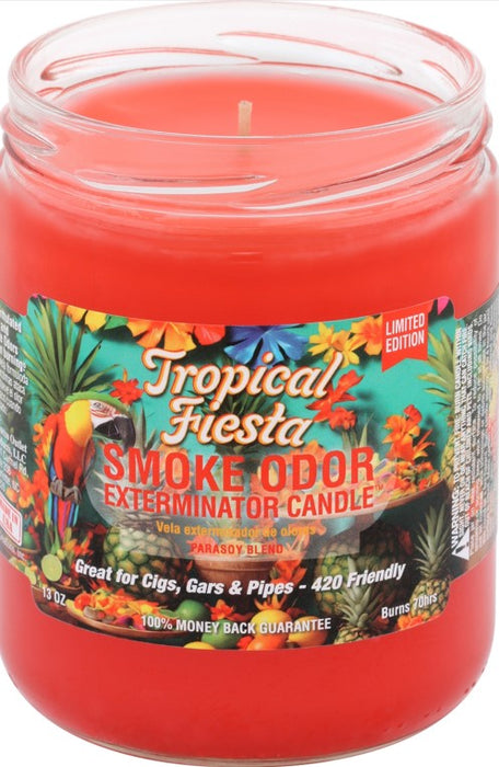 Smoke Odor Exterminator Jar Candle Tropical Fiesta 12ct