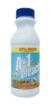 A-1 Liquid Bleach 16 oz bottle front packaging