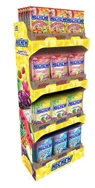 Hi-Chew Floor Display Shipper Peg Bags Floor 72ct