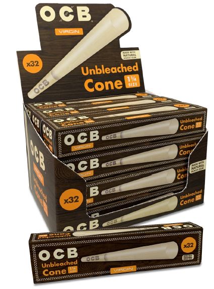 OCB Virgin Cone 1 1/ 4 Boxes 12ct