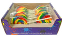Color Splash Kaleidoscope Swirl Pops lollipops with colorful swirl designs, 12ct box