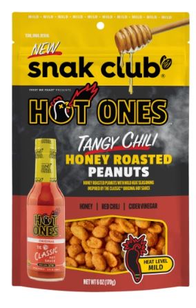 Snak Club Hotones Tangy Chili Pnts Peg Bags 6 oz 06ct