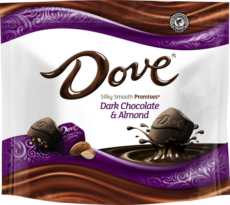 Dove Dark Almond Promises Peg Bags 6.74 oz 08ct