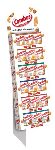 Combos Display Shipper 5 Flavor Peg Bags Powerwing 6.3 oz 72ct