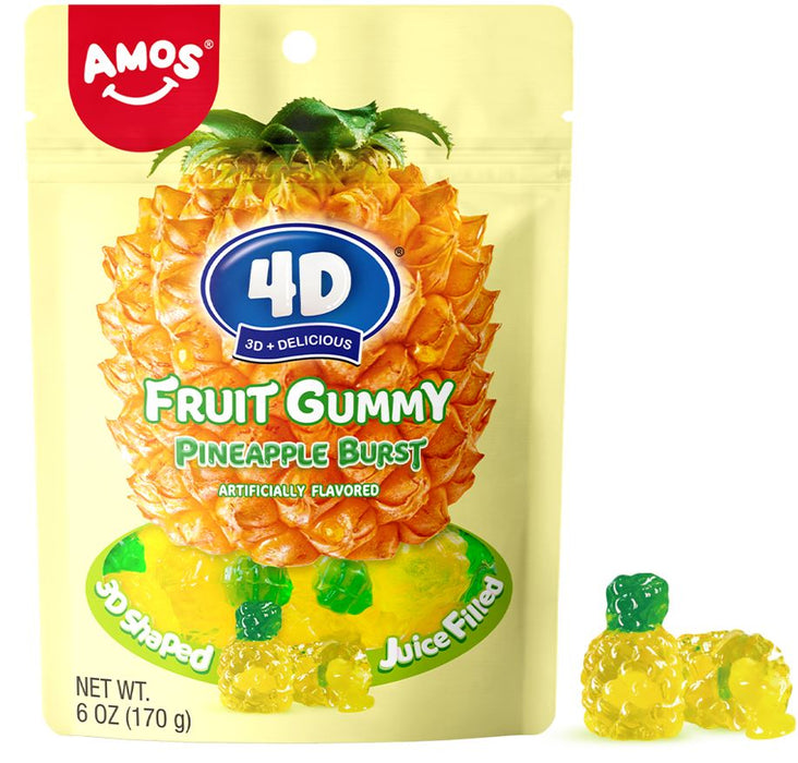 Amos Fruit Burst Pineapple 6 oz