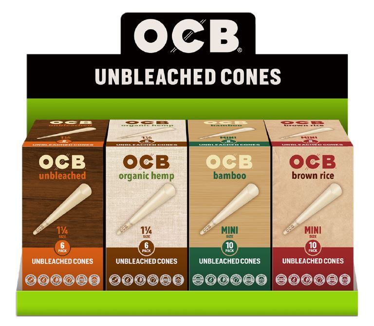 OCB Mix Cone Bundle Display 4 Sku 96ct