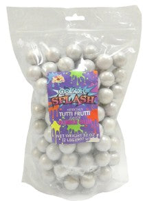 Albert's Colorsplash Baby Pink Gumballs 2 lb bag filled with pastel pink fruity gumballs