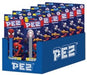 PEZ Spider-Man candy dispenser on blister card with fruity PEZ candy refills, Marvel character design
